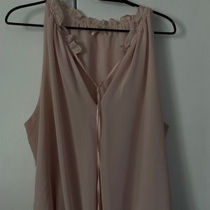 Beautiful sleeveless Max Studios top- blush color XL